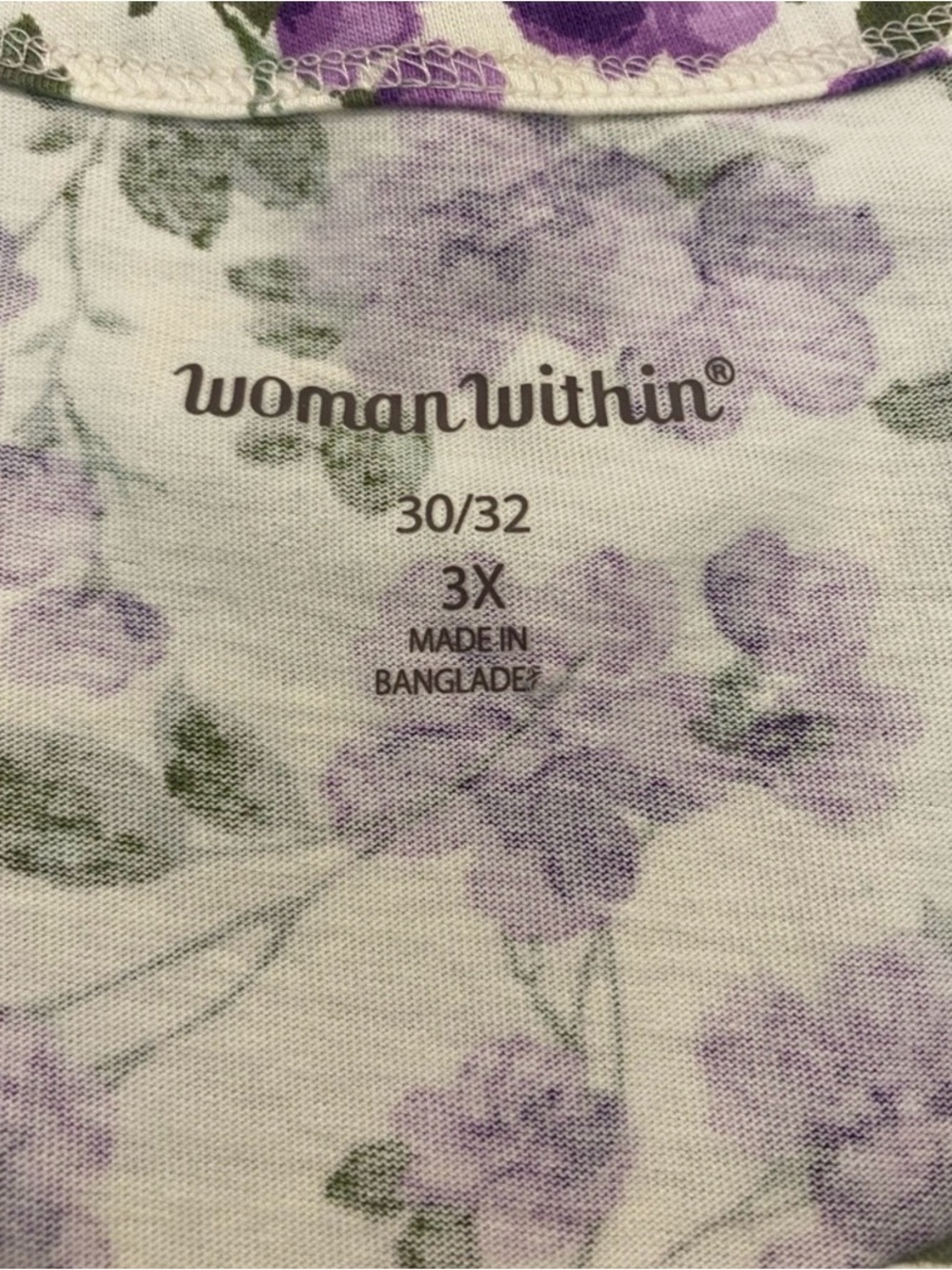 Woman Within Bundle (4) S/S T-Shirts 3X 30/32 - Picture 6 of 9